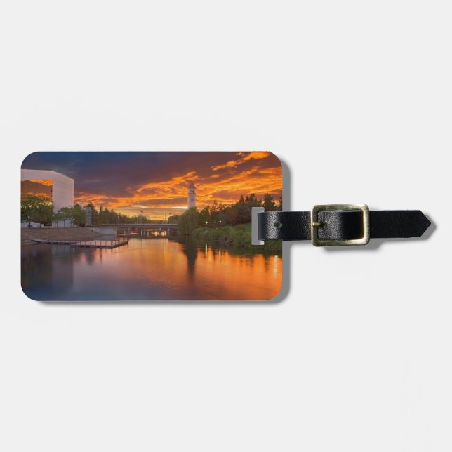 Etiqueta Para Maletas EE.UU., Washington, Spokane, Riverfront Park (Frente Horizontal)