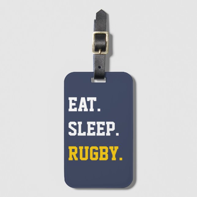 Etiqueta Para Maletas Eee Sleep Rugby (Anverso vertical)
