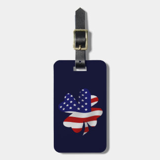 Etiqueta Para Maletas EEUU Flag Clover