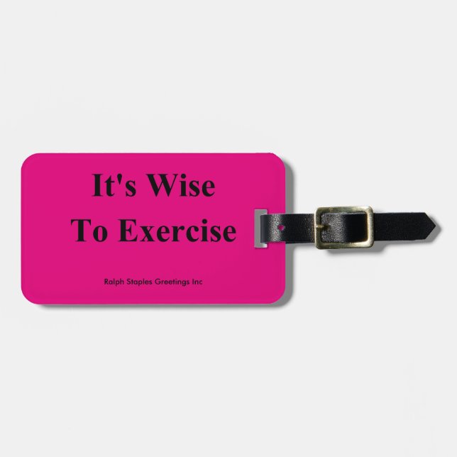 Etiqueta Para Maletas Ejercicio (Frente Horizontal)