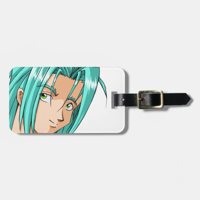 Etiqueta Para Maletas El animado y Manga hace frente (Frente Horizontal)