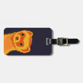 Etiqueta Para Maletas El arte del mascota de los hurones cutáneos animal