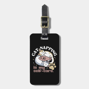 Etiqueta Para Maletas El Ataque De Gato Es Mi Cita De Gato De Autocuidad