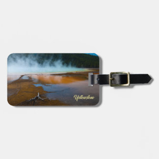 Etiqueta Para Maletas el borde de la gran Primavera Primaria Yellowstone