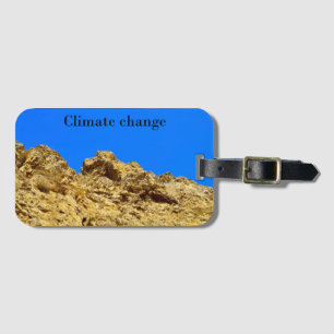 Etiqueta Para Maletas El cambio climático cuida el medio ambiente