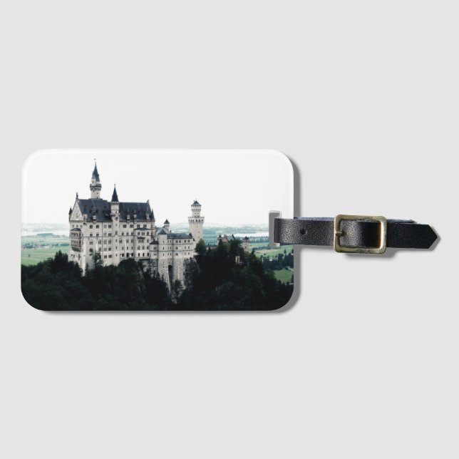 Etiqueta Para Maletas El Castillo Neuschwanstein (Anverso horizontal)