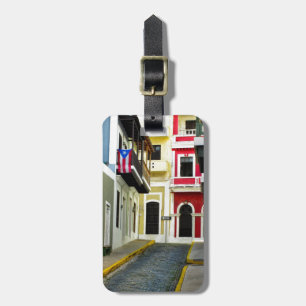 Etiqueta Para Maletas el color de San Juan viejo Puerto Rico