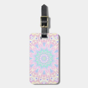 Etiqueta Para Maletas El colorido Trippy Pastel Mandala