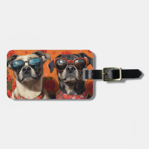 Etiqueta Para Maletas El día de San Valentín de Rosas Anatolianos del Co