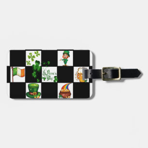 Etiqueta Para Maletas El día de St Patrick retro único