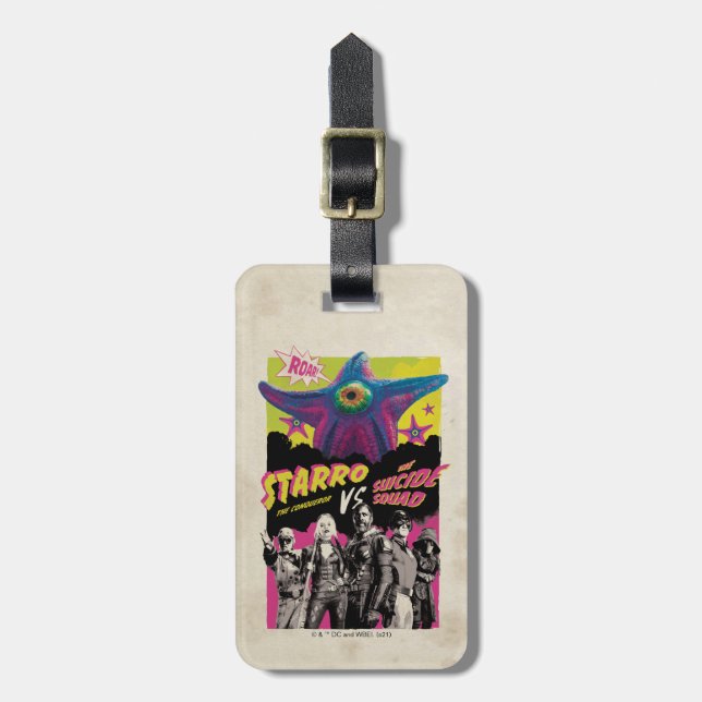 Etiqueta Para Maletas El escuadrón suicida | Starro Contra El Escuadrón  (Frente Vertical)