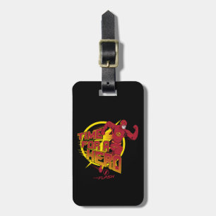 Etiqueta Para Maletas El Flash Gráfico "Tiempo Para Un Héroe"