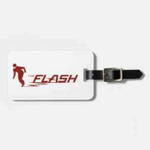 Etiqueta Para Maletas El Flash Logotipo del nombre del superhéroe