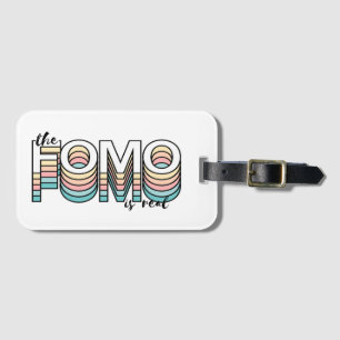 Etiqueta Para Maletas El Fomo es una auténtica tipografía de humor moder