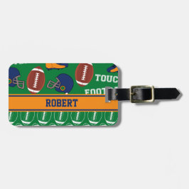 Etiqueta Para Maletas El FÚTBOL personaliza el modelo del atleta de la