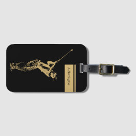 Etiqueta Para Maletas El golfista dorado