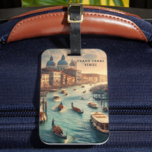 Etiqueta Para Maletas El Gran Canal de Venecia Italia Viaje