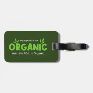 Etiqueta Para Maletas El Hidroponico No Es Orgánico Conservar El Suelo E