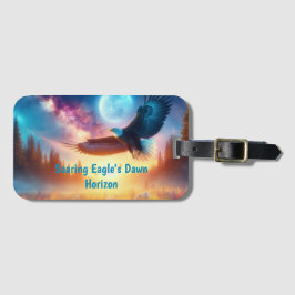 Etiqueta Para Maletas El horizonte del alba del águila se eleva