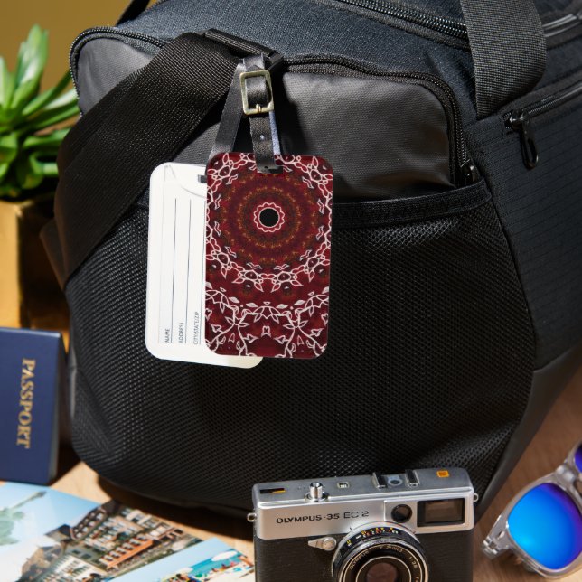 Etiqueta Para Maletas El laberinto escarlata (Anverso & Reverso)