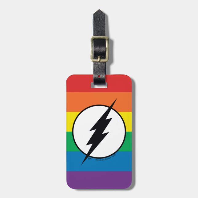 Etiqueta Para Maletas El logo de Flash Rainbow (Frente Vertical)