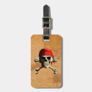 Etiqueta Para Maletas El mapa alegre del pirata de Rogelio