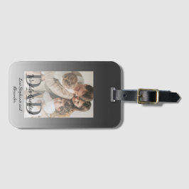 Etiqueta Para Maletas El mayor papá del mundo en el Día del Padre con fo