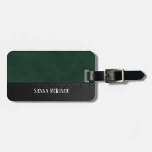 Etiqueta Para Maletas El negocio de la textura con aspecto de cuero   Ve