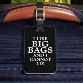Etiqueta Para Maletas El negro gracioso me gustan los Big Bags y no pued