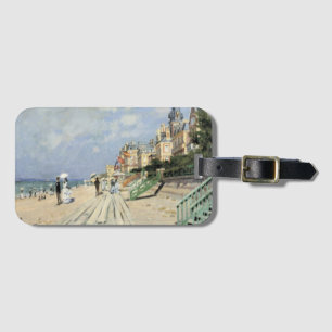 Etiqueta Para Maletas El paseo marítimo de Trouville por Claude Monet