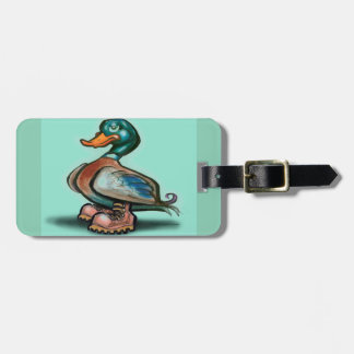 Etiqueta Para Maletas El pato en los botes de trabajo