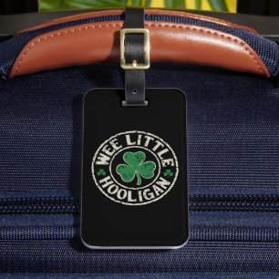 Etiqueta Para Maletas El pequeño Hooligan Shamrock St Patrick's Day