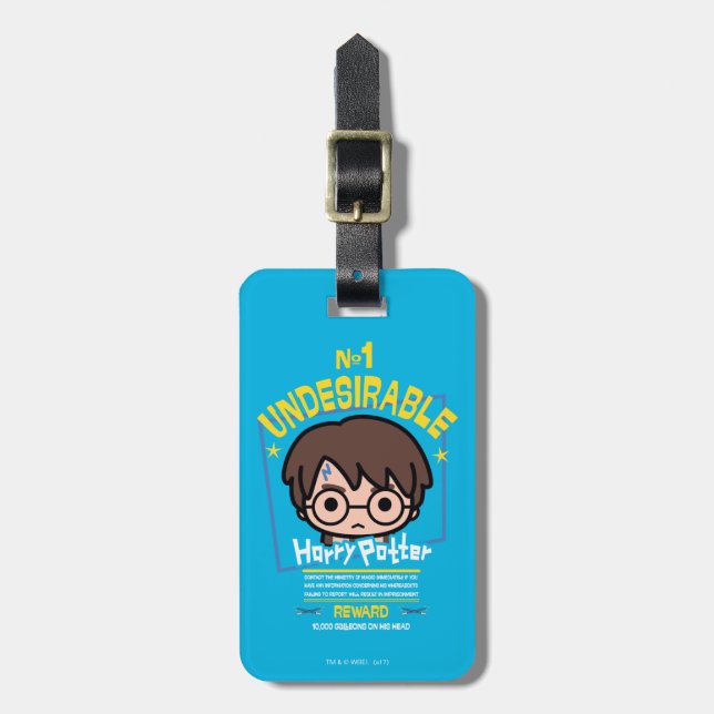 Etiqueta Para Maletas El personalizado Harry Potter Quería Gráfico Poste (Frente Vertical)