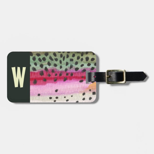 Etiqueta Para Maletas El pescador truco (Frente Horizontal)