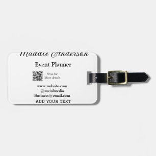 Etiqueta Para Maletas El planificador de eventos agrega el nombre del si