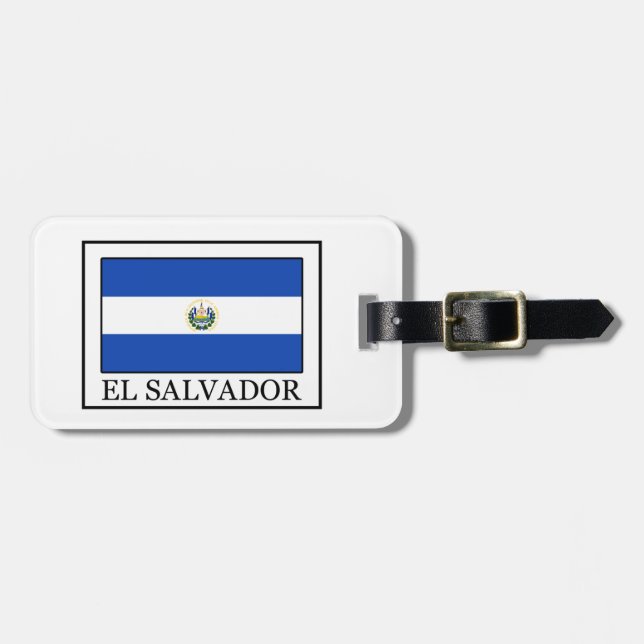 Etiqueta Para Maletas El Salvador (Frente Horizontal)