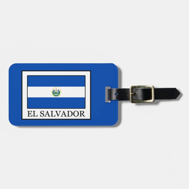 Etiqueta Para Maletas El Salvador (Frente Horizontal)