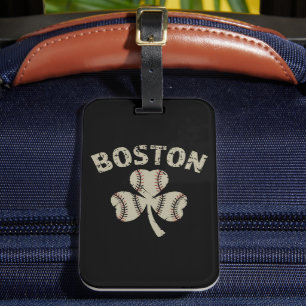 Etiqueta Para Maletas El vintage Boston St Patrick's Day el Shamrock irl