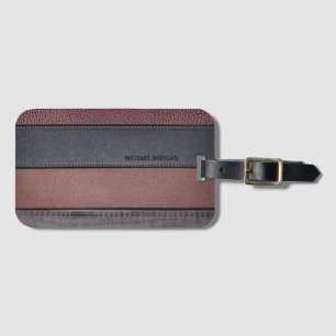 Etiqueta Para Maletas Elegante cuero lujoso lujoso lujoso lujoso lujoso 