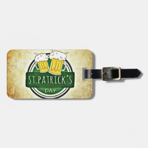 Etiqueta Para Maletas Elegante Día de San Patricio