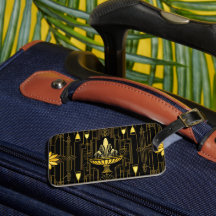 Elegante gatsby negro dorado