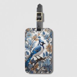Etiqueta Para Maletas Elegante Jay Azul William Morris Inspirado