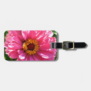 Etiqueta Para Maletas Elegante margarita clásica rosa floral floral mamá