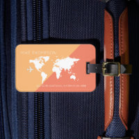 elegante, moderno y geométrico Salmon World Travel