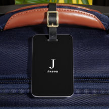 Elegante Monograma Nombre inicial Personalizado Ne