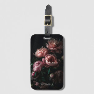 Etiqueta Para Maletas Elegante nombre personalizado de los pueblos rosad