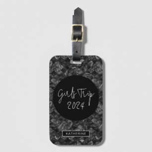 Etiqueta Para Maletas Elegante Personalizado Viaje de Chicas Falso Brill