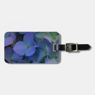 Etiqueta Para Maletas Elegante polvoriento azul violeta floral