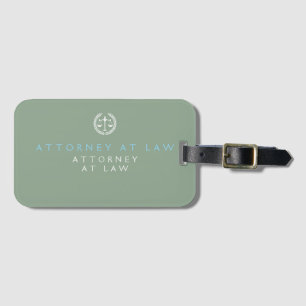 Etiqueta Para Maletas Elegante Profesional para Abogados Bufete de Aboga