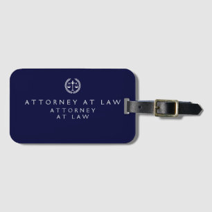 Etiqueta Para Maletas Elegante Profesional para Abogados Bufete de Aboga